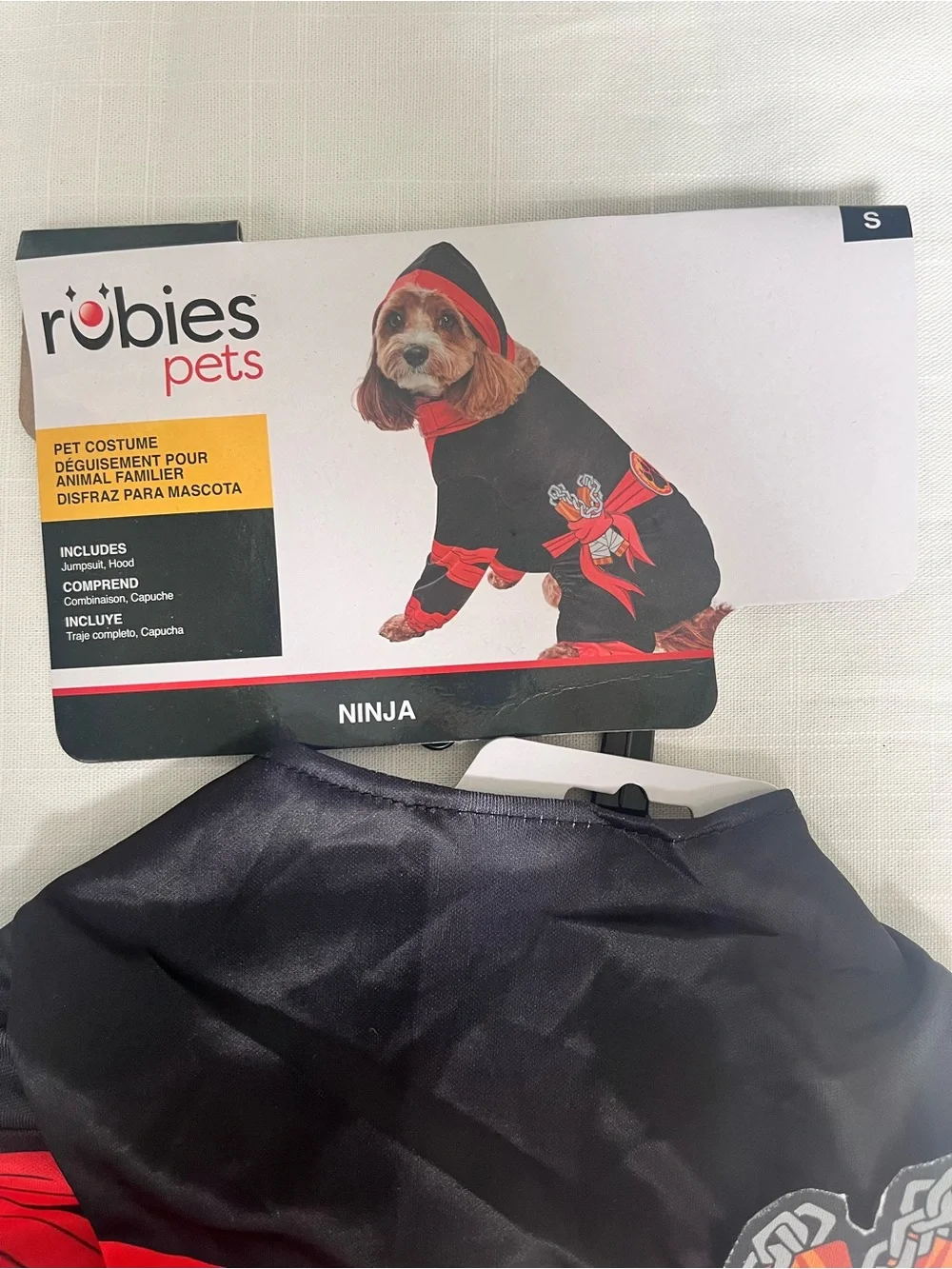 Robies Pets Dog Halloween Ninja costume S